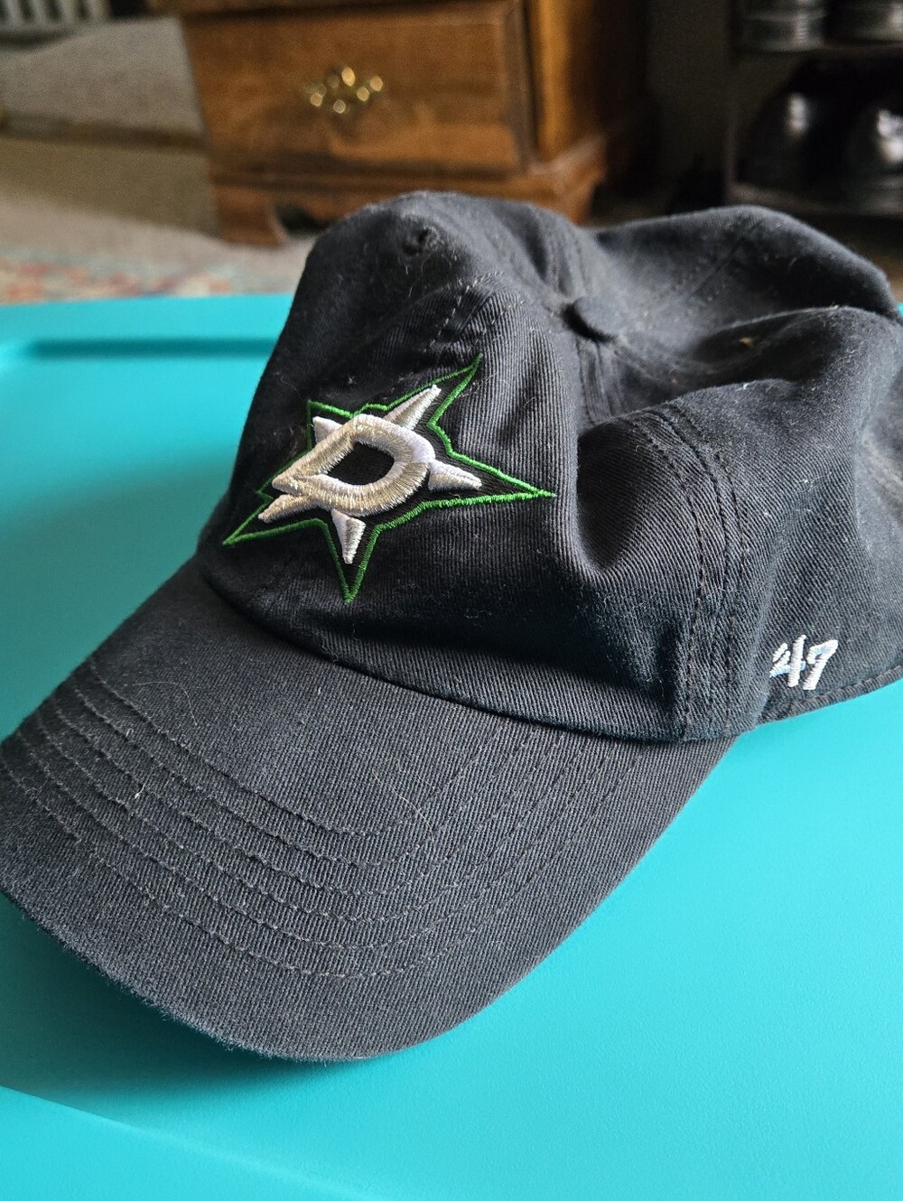 Black '47 Dallas Stars Baseball Cap with Team Star Logo